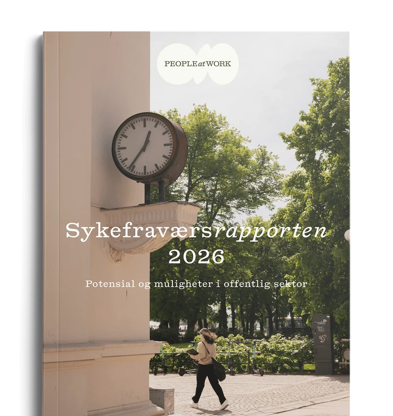 Forsiden av Sykefraværsrapporten 2026